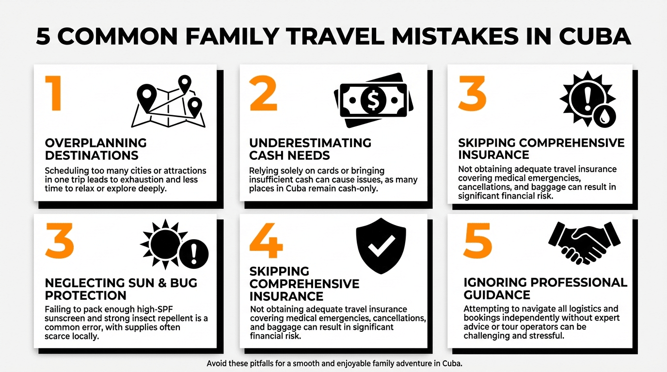 טעויות נפוצות של משפחות בטיול לקובה ואיך להימנע מהן