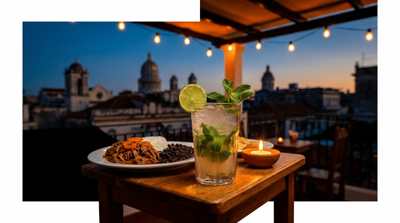 אוכל ושתייה רומנטיים בקובה – פאלאדרס, מוחיטו וחוויות קולינריות לזוגות