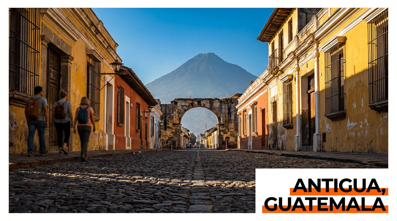 יעד ראשון למרכז אמריקה - נוף טרופי עם הרי געש ויער גשם